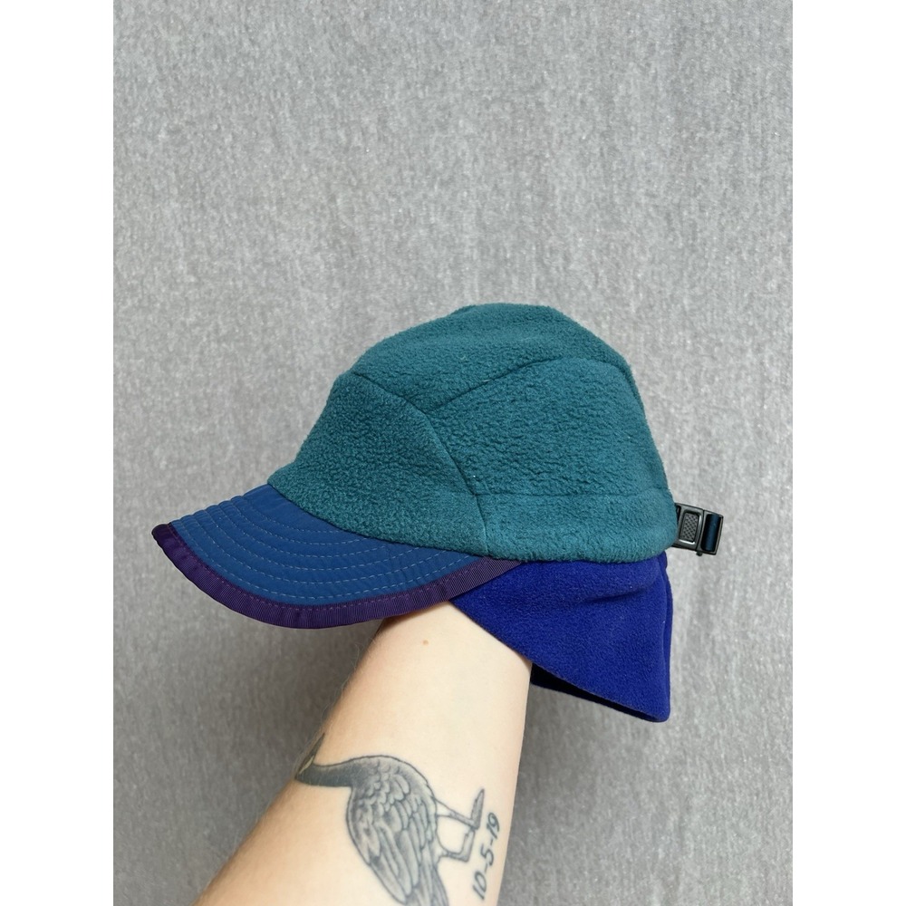 Patagonia Vintage 90s Mens Large Synchilla Fleece Duckbill Winter Hat Made USA